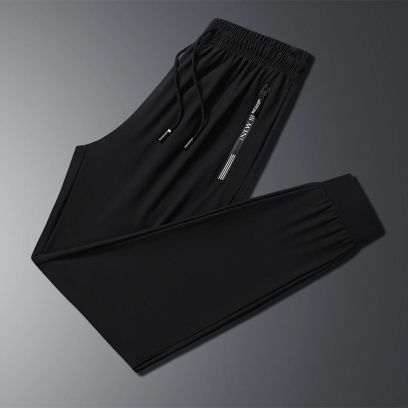 Men's Quick-Dry Ice Silk Trousers M-8XL