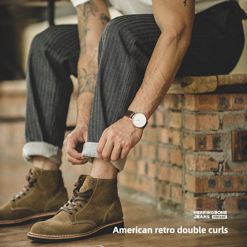 Gray Retro Slim Fit Jeans