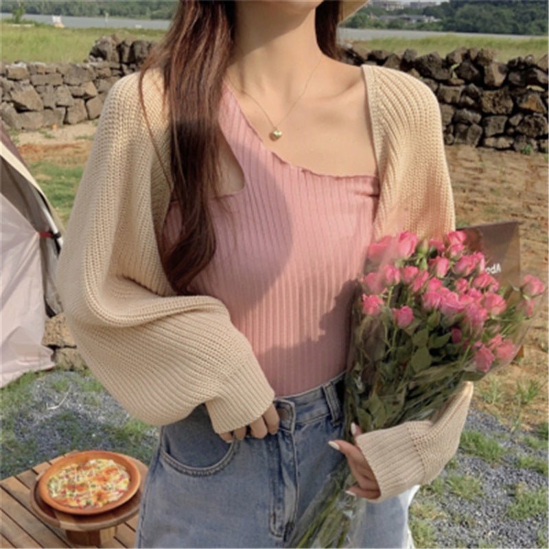 Autumn 2020 Korean Style Loose Knit Cardigan for Women - ShopNQlik