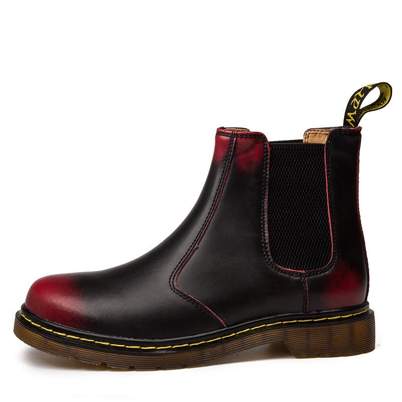 Autumn Style Thick-Heeled Cowhide Martin Boots for Women - ShopNQlik
