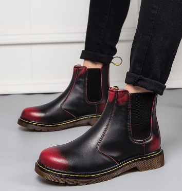 Autumn Style Thick-Heeled Cowhide Martin Boots for Women - ShopNQlik