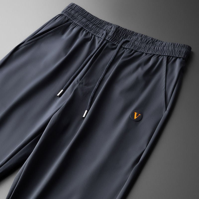 Black Summer Men's Quick-Drying Polo and Trousers Set - ShopNQlik