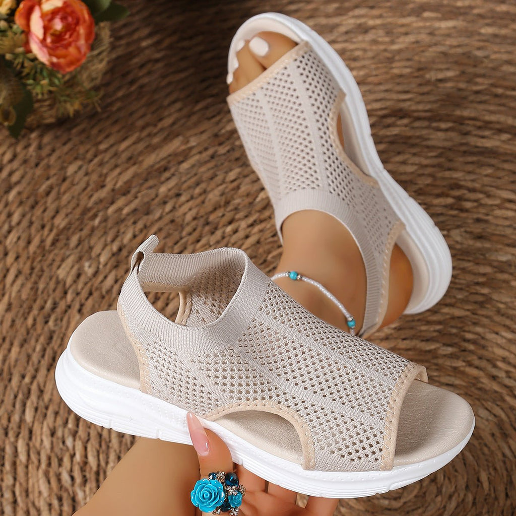 Breathable Mesh Open Toe Sandals - ShopNQlik