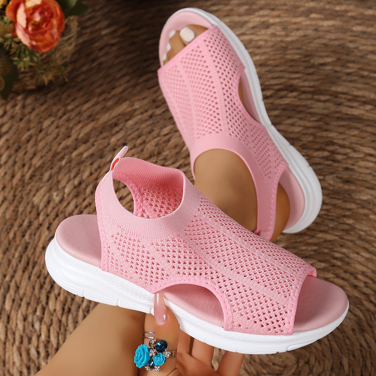 Breathable Mesh Open Toe Sandals - ShopNQlik
