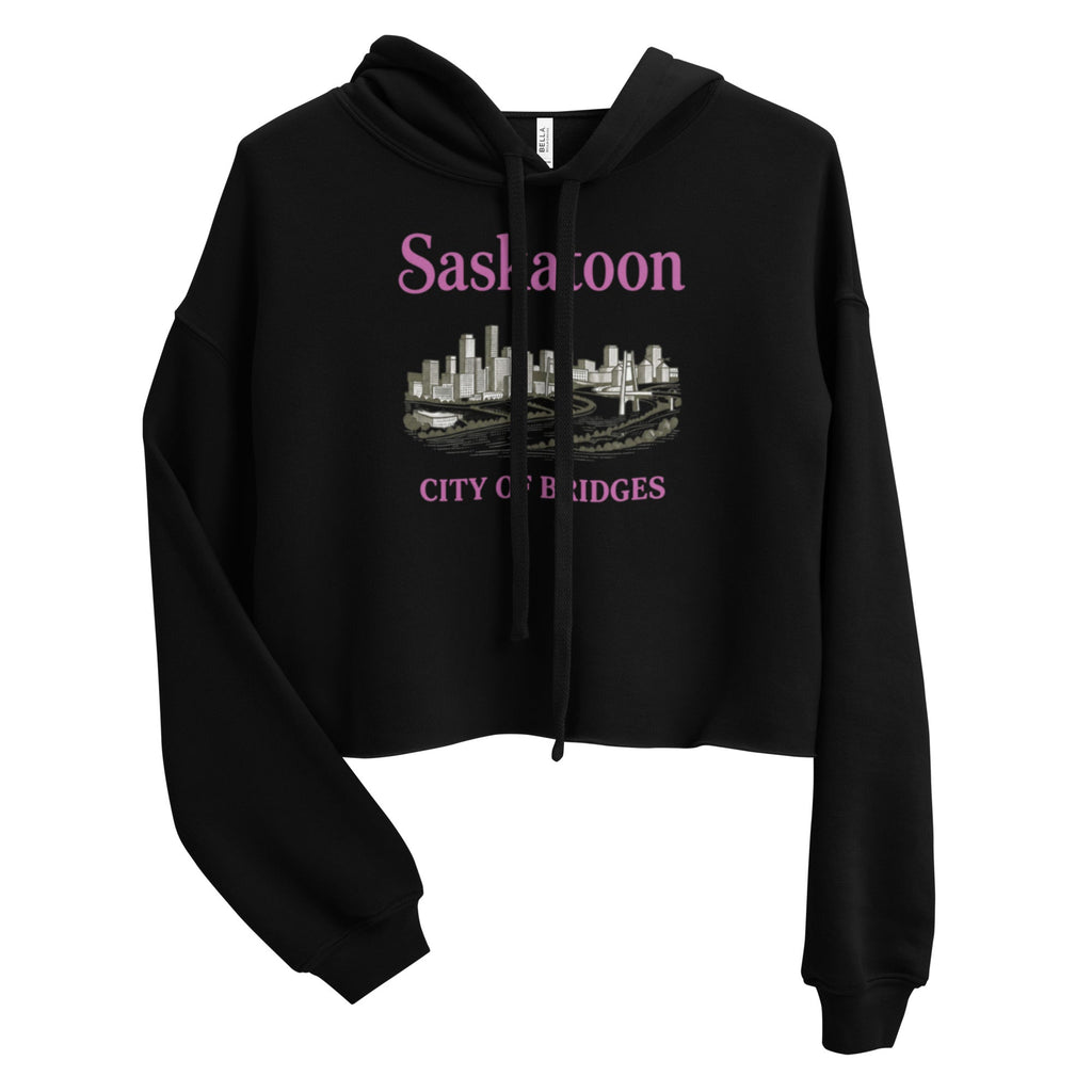 City Saskatoon Crop Hoodie | Women's Premium Cropped Hoodie - ShopNQlik
