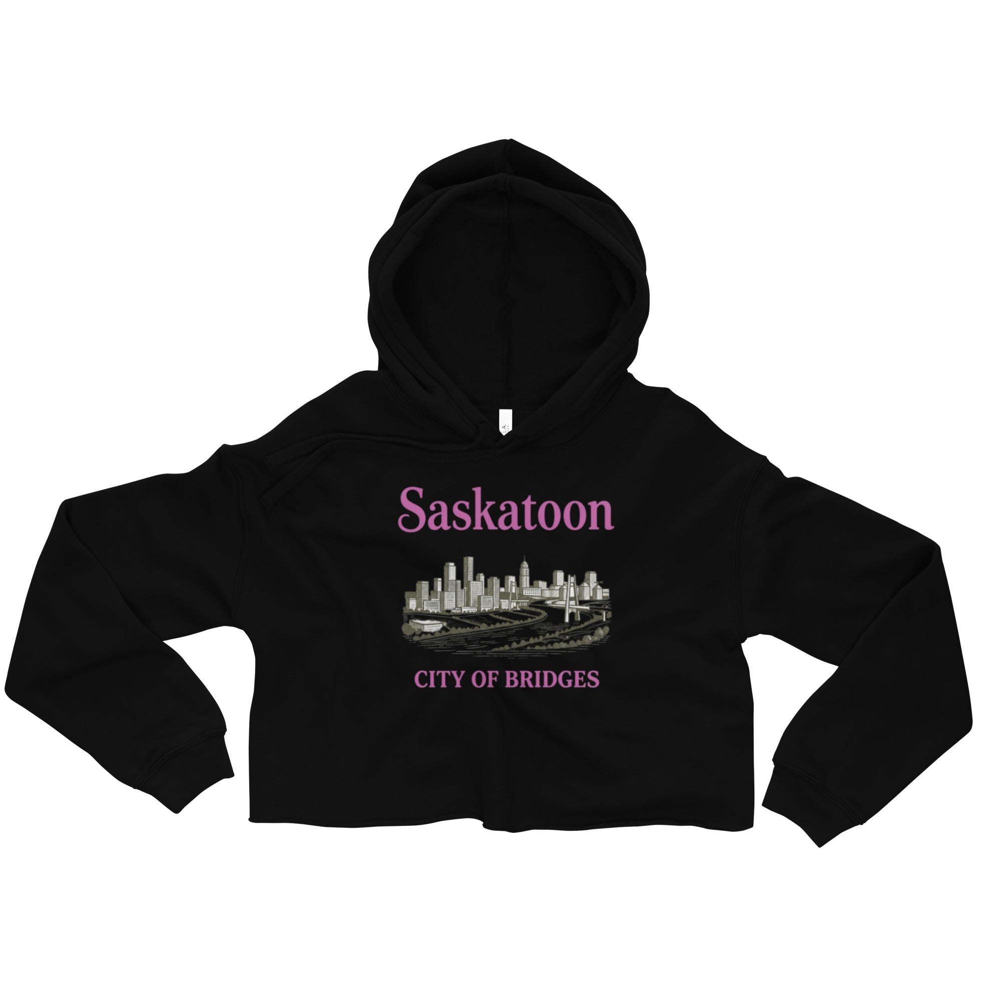 City Saskatoon Crop Hoodie | Women's Premium Cropped Hoodie - ShopNQlik