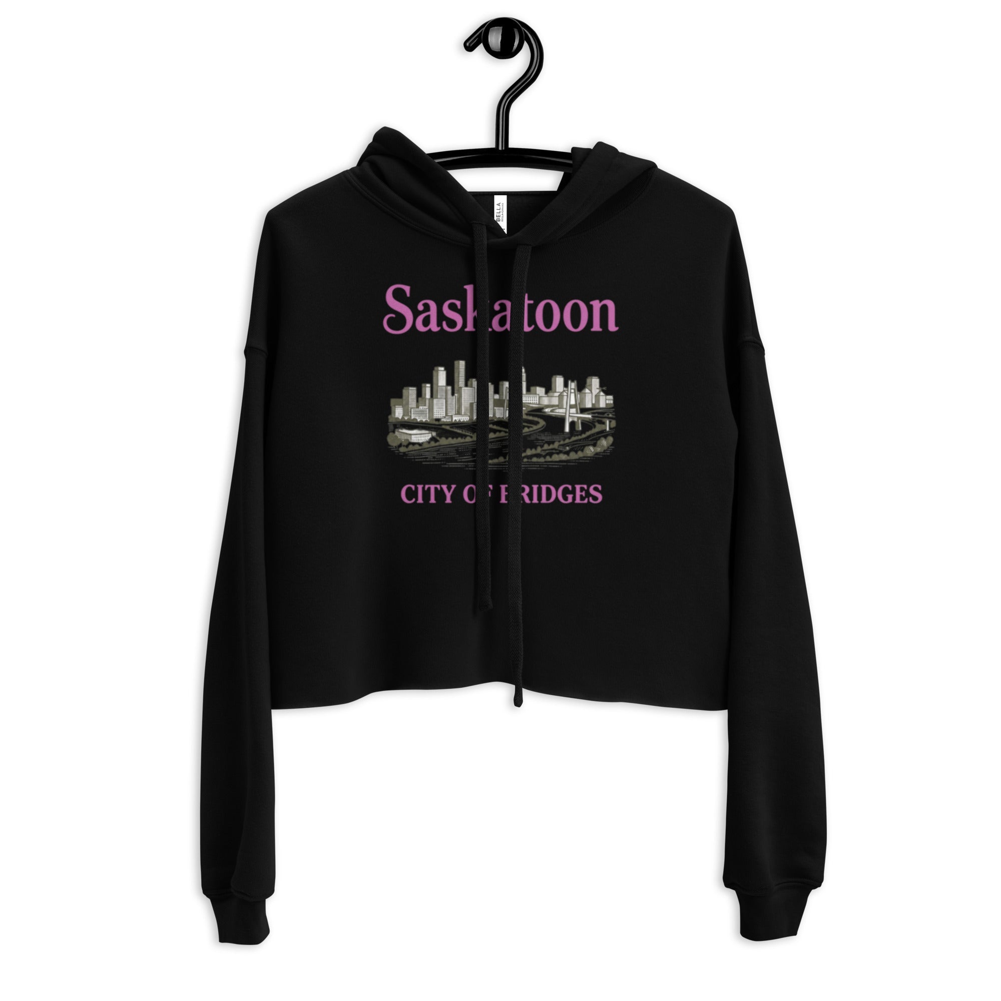 City Saskatoon Crop Hoodie | Women's Premium Cropped Hoodie - ShopNQlik