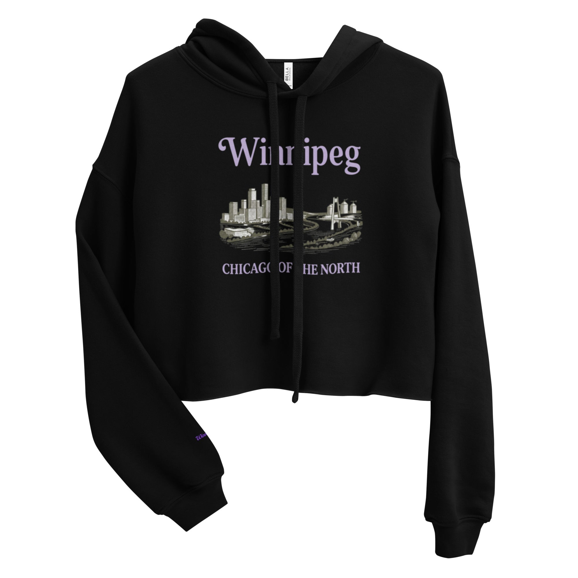 City Winnipeg Crop Hoodie | Women's Premium Cropped Hoodie - ShopNQlik