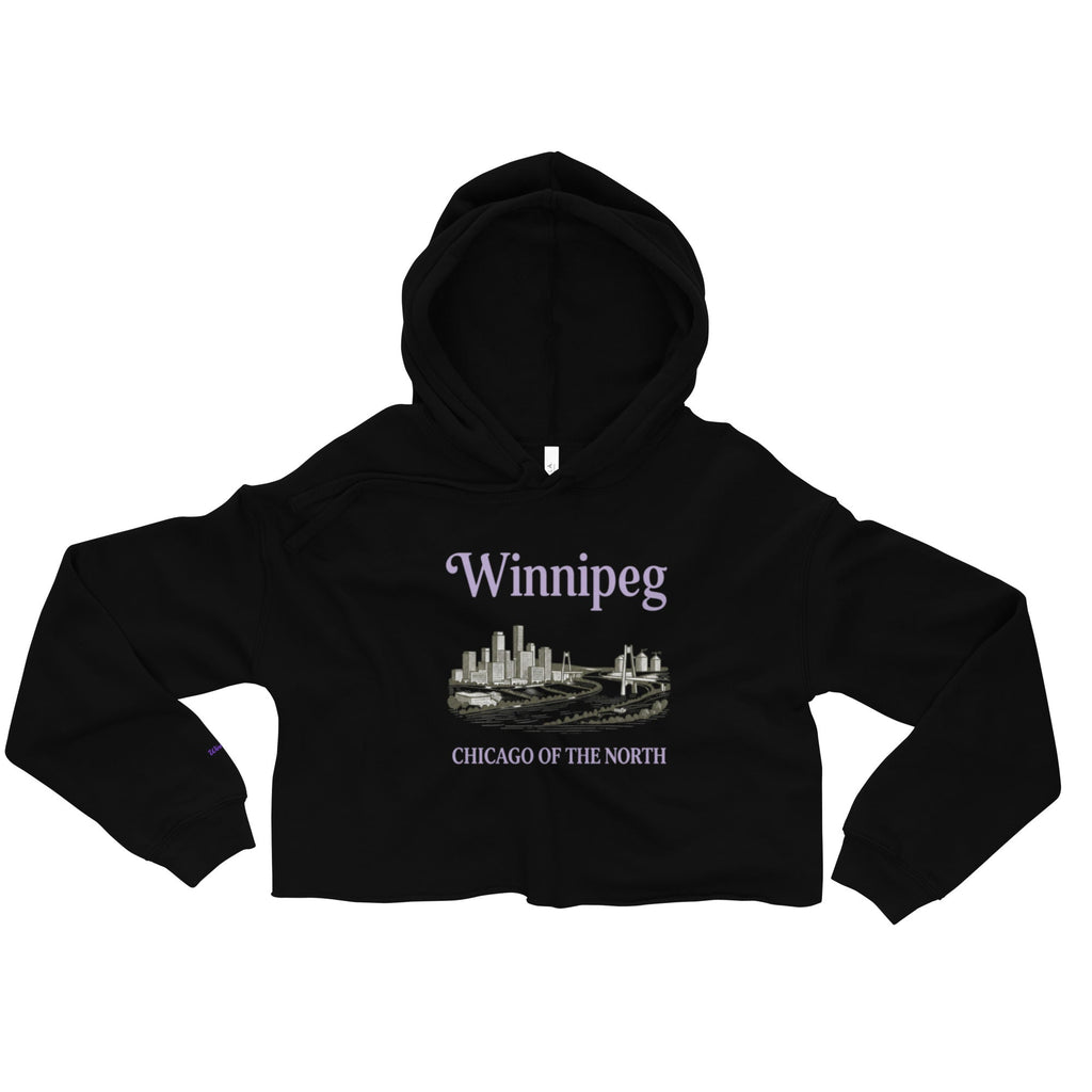 City Winnipeg Crop Hoodie | Women's Premium Cropped Hoodie - ShopNQlik