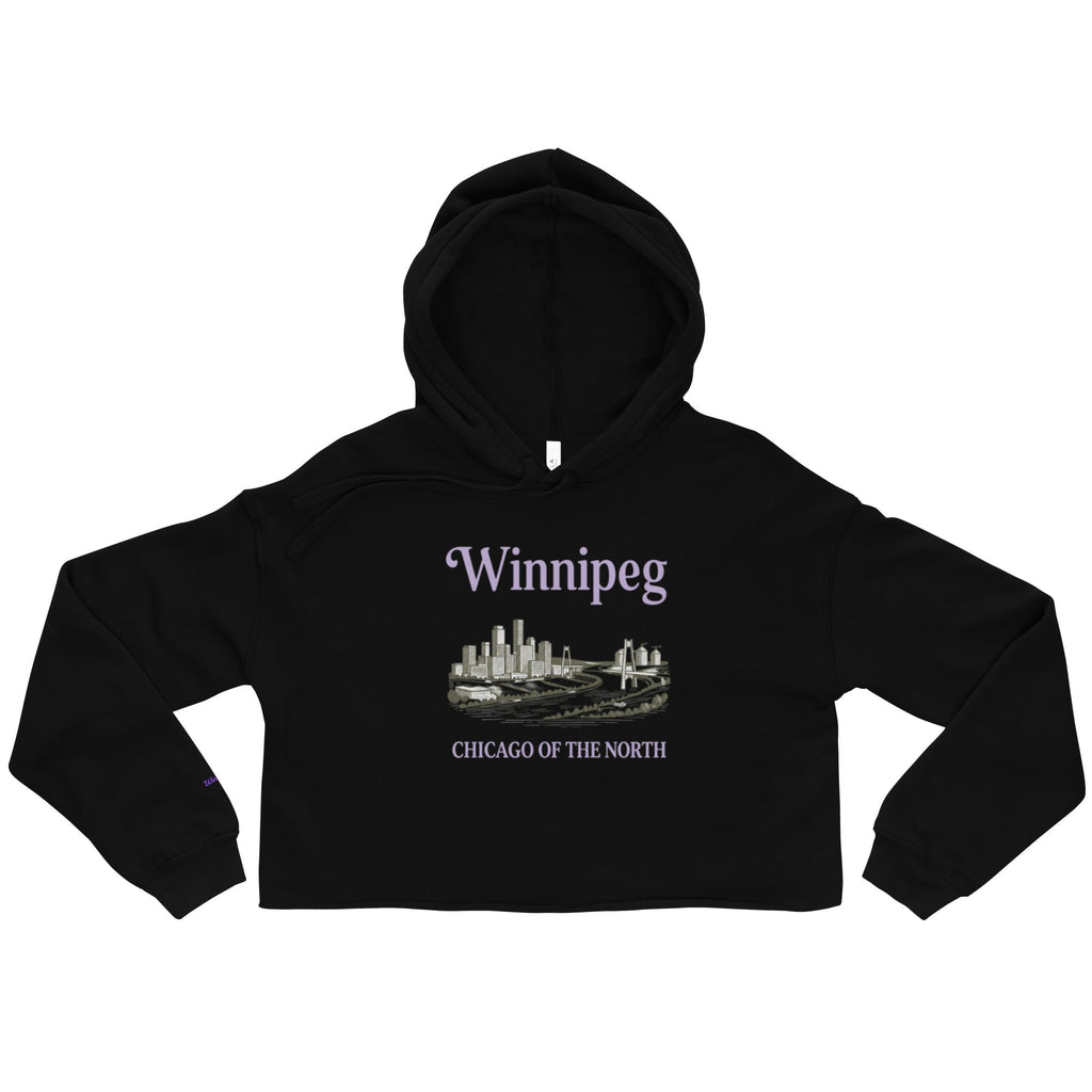 City Winnipeg Crop Hoodie | Women's Premium Cropped Hoodie - ShopNQlik