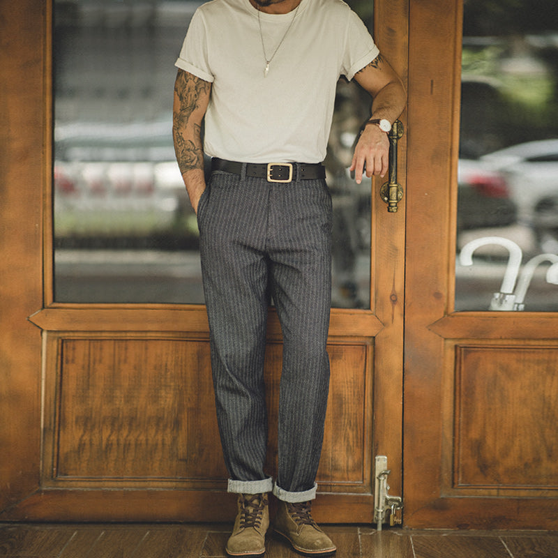Gray Retro Slim Fit Jeans