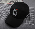 Korea Palm Rose Embroidered Cap