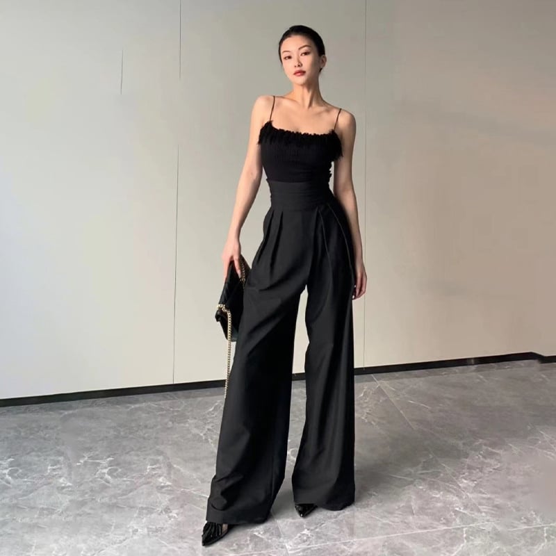 Fashion Drooping Wide-Leg Pants - ShopNQlik