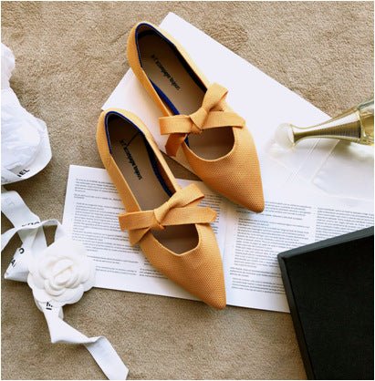 Flat Casual Boat Shoes with Bow Mary Jane Style - ShopNQlik