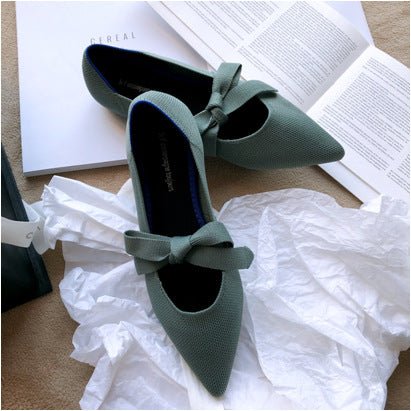 Flat Casual Boat Shoes with Bow Mary Jane Style - ShopNQlik
