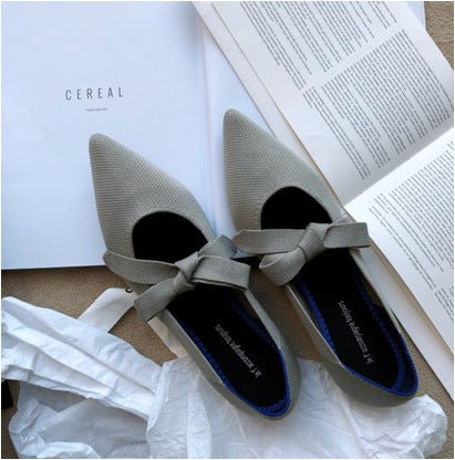 Flat Casual Boat Shoes with Bow Mary Jane Style - ShopNQlik