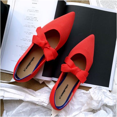 Flat Casual Boat Shoes with Bow Mary Jane Style - ShopNQlik