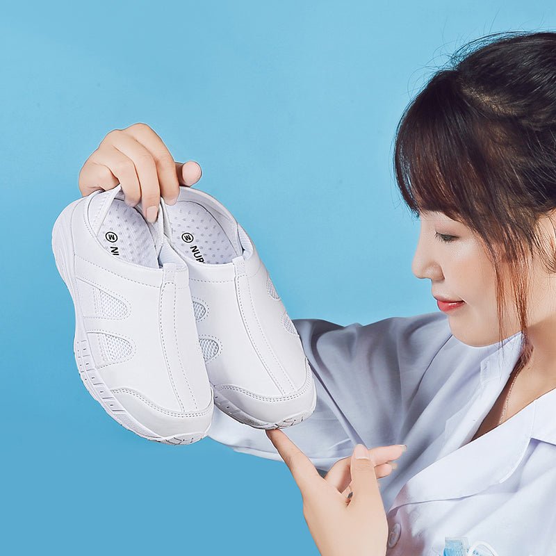 Flat Shoes, White Sneakers, Nurse Shoes - ShopNQlik