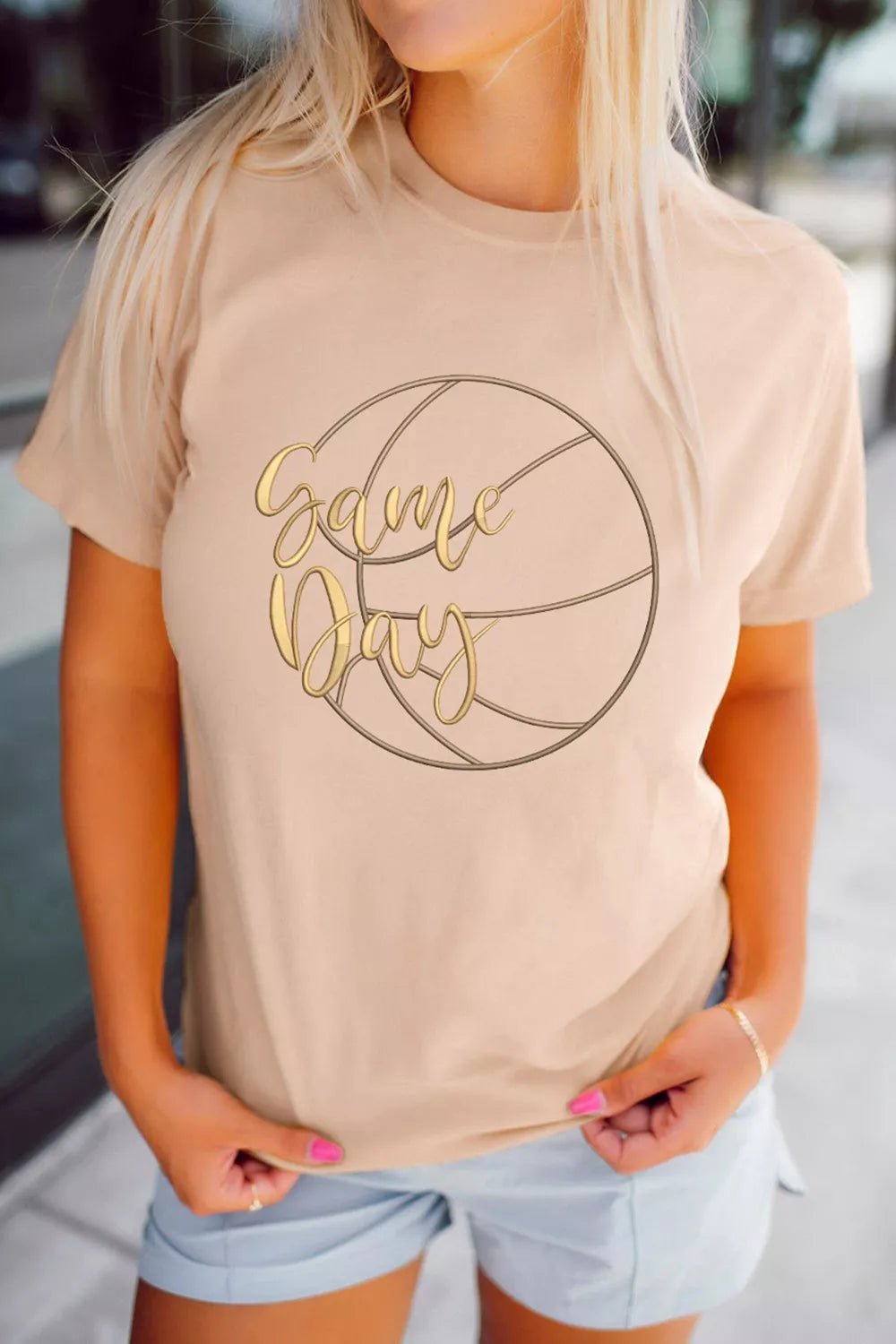 Game Day Basketball Graphic Tee | Sports Chic | Dust Storm - ShopNQlik