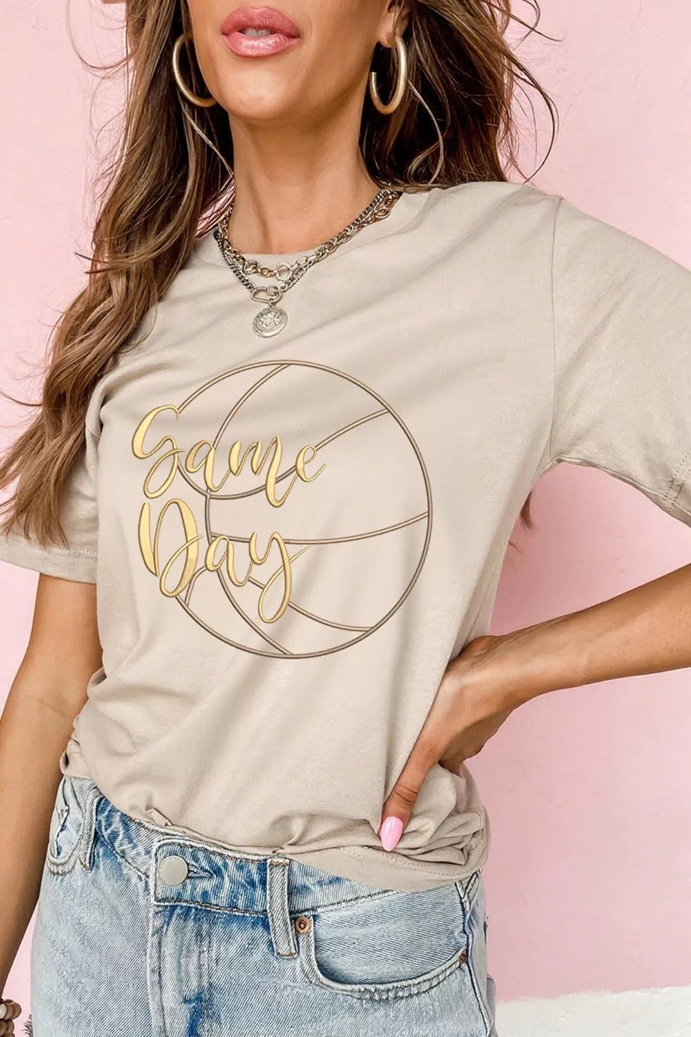 Game Day Basketball Graphic Tee | Sports Chic | Dust Storm - ShopNQlik
