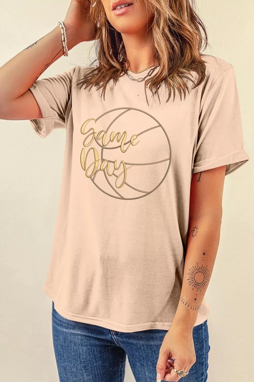 Game Day Basketball Graphic Tee | Sports Chic | Dust Storm - ShopNQlik