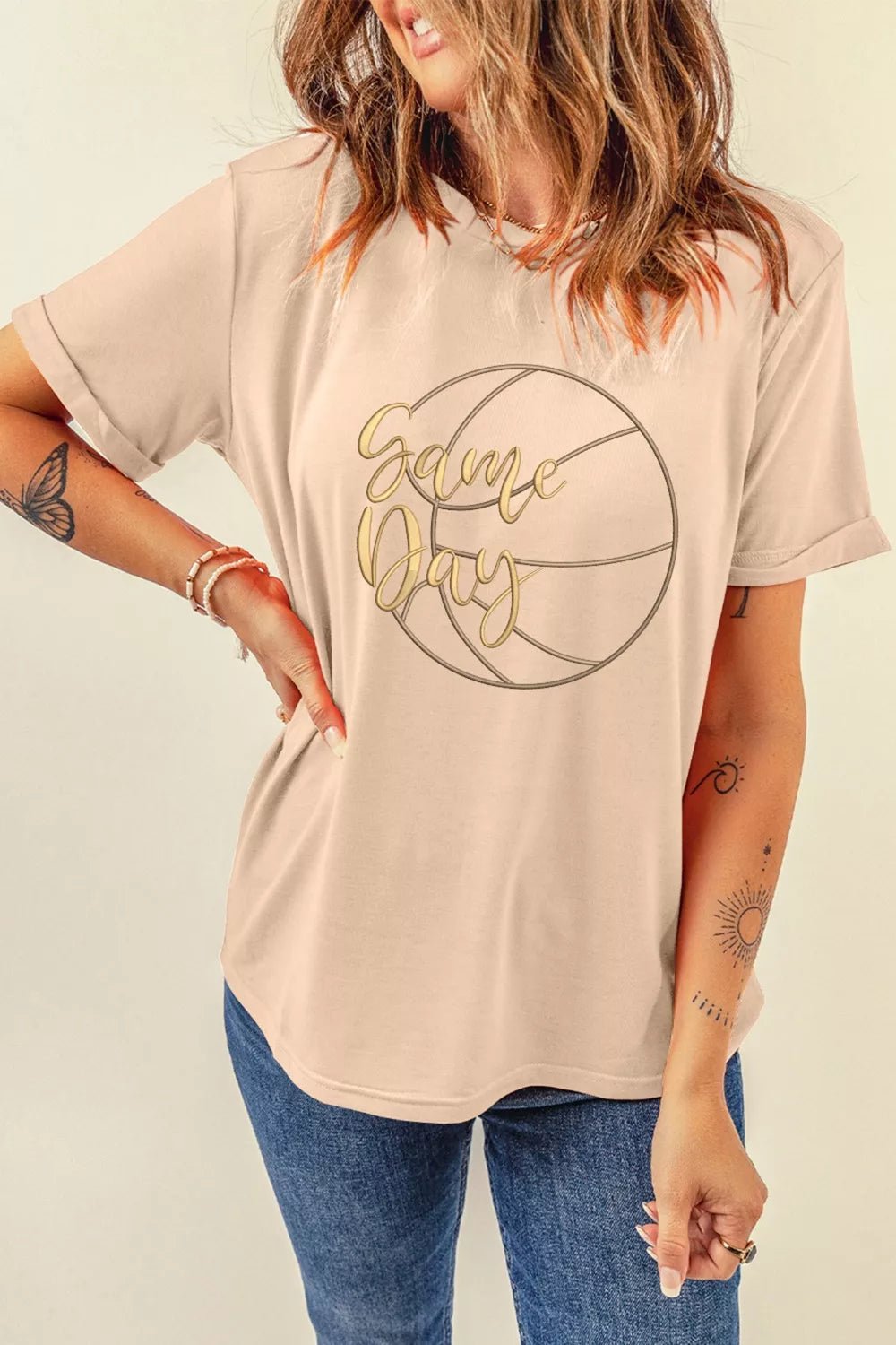 Game Day Basketball Graphic Tee | Sports Chic | Dust Storm - ShopNQlik