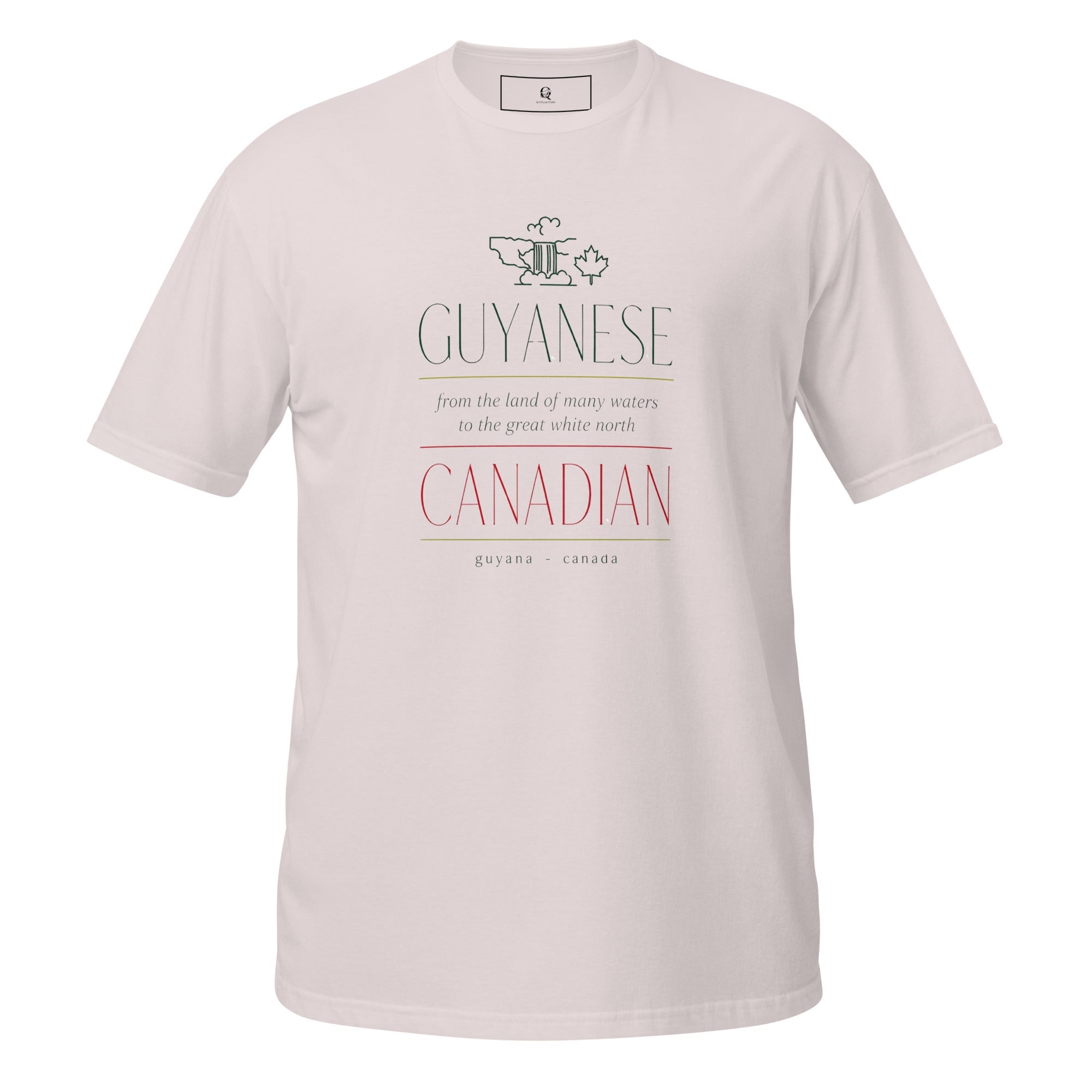 Guyanese Roots × Canadian Story — Men's Heritage Tee | Q Origins | 5 Colours - ShopNQlik