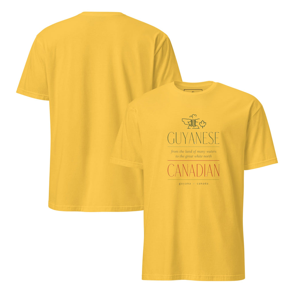 Guyanese Roots × Canadian Story — Men's Heritage Tee | Q Origins | 5 Colours - ShopNQlik