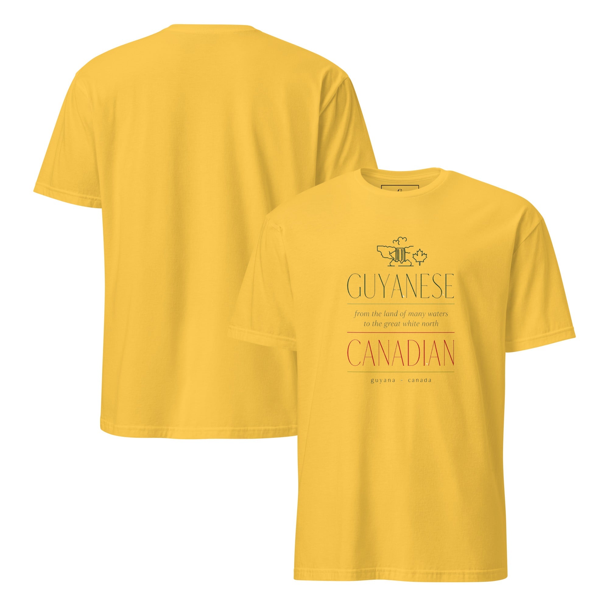 Guyanese Roots × Canadian Story — Men's Heritage Tee | Q Origins | 5 Colours - ShopNQlik