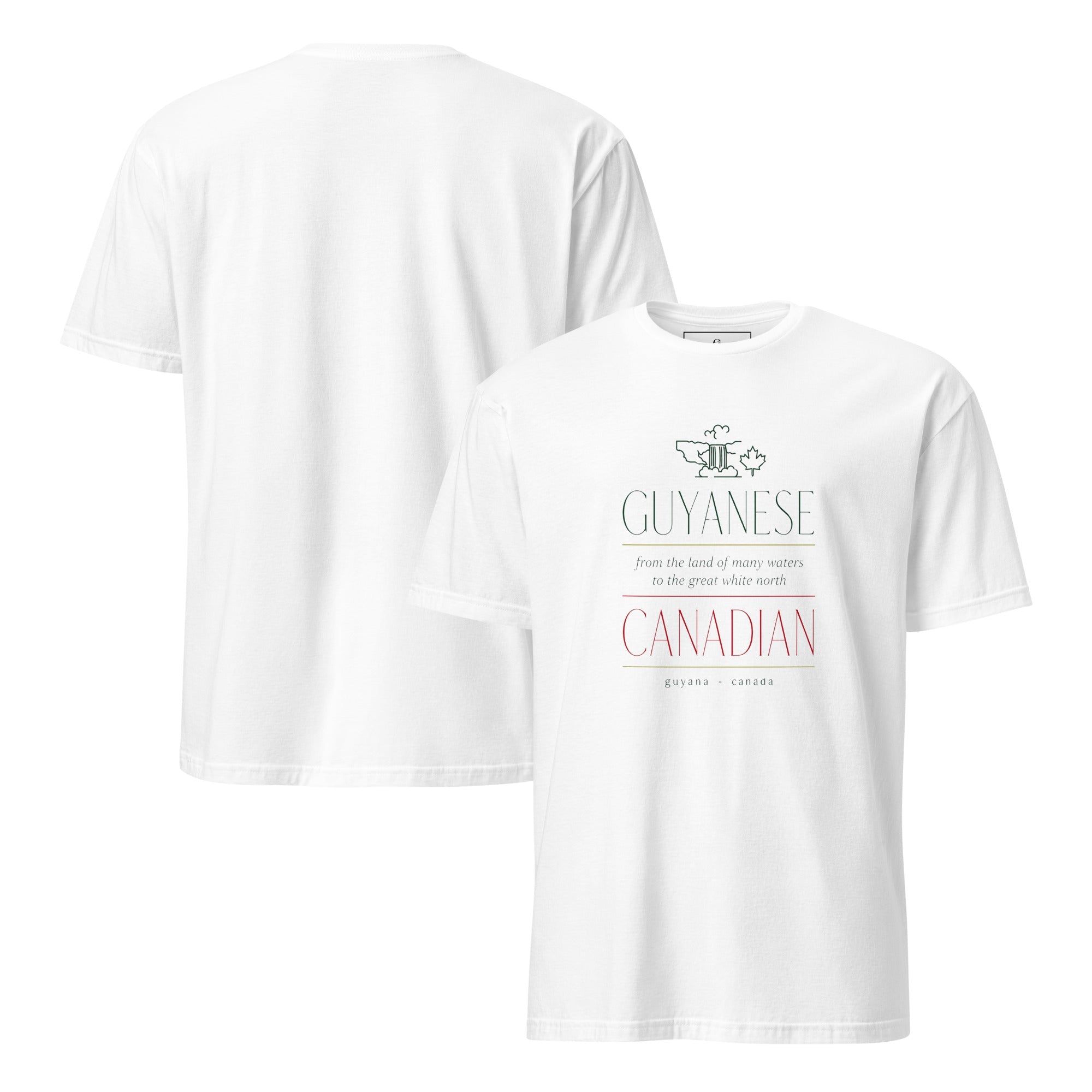 Guyanese Roots × Canadian Story — Men's Heritage Tee | Q Origins | 5 Colours - ShopNQlik