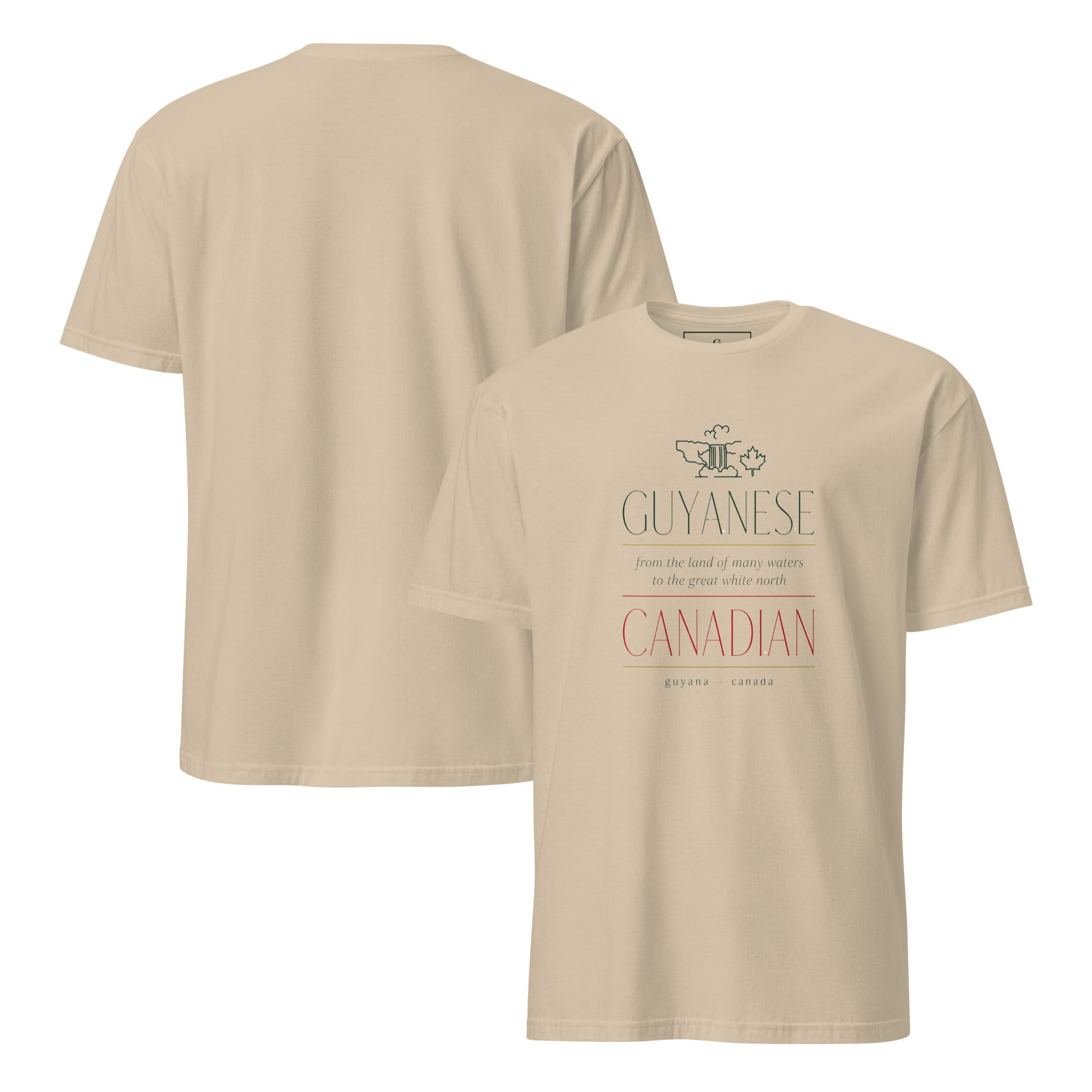 Guyanese Roots × Canadian Story — Men's Heritage Tee | Q Origins | 5 Colours - ShopNQlik