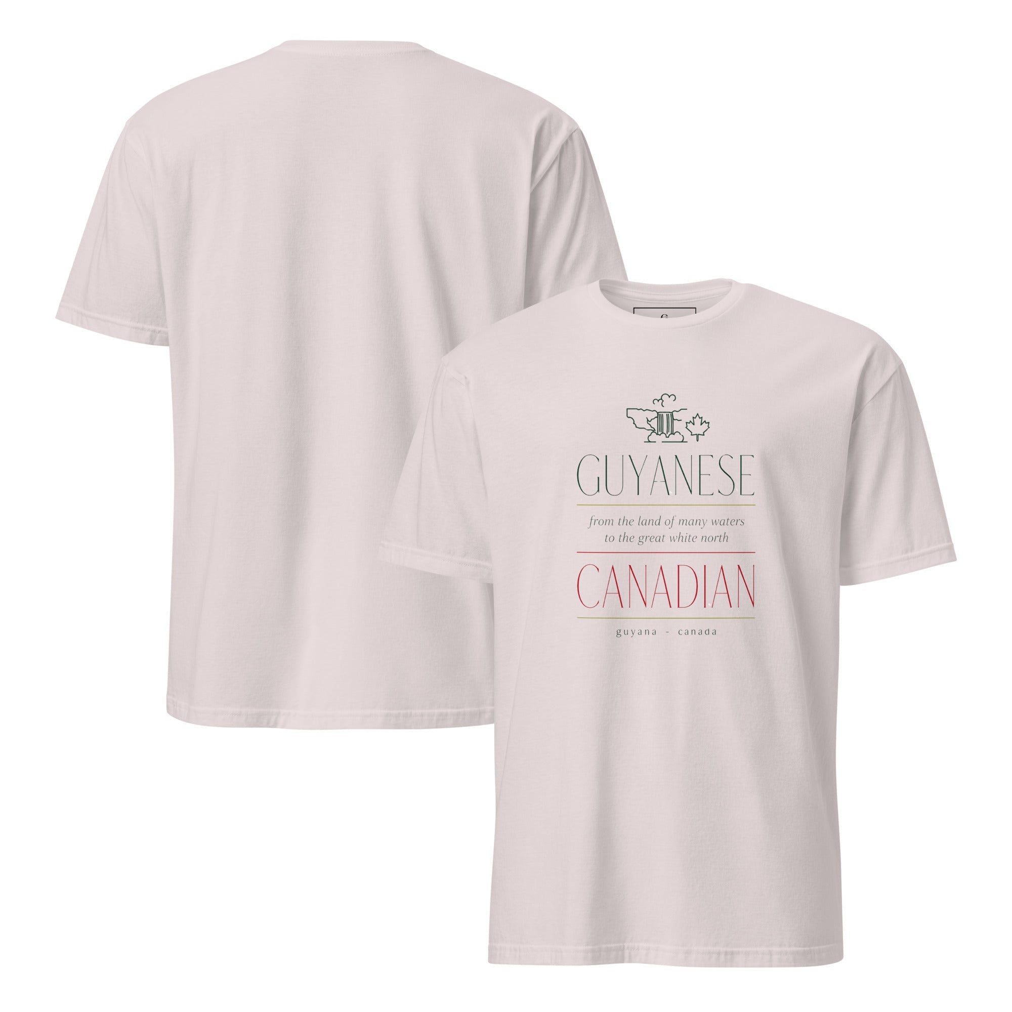 Guyanese Roots × Canadian Story — Men's Heritage Tee | Q Origins | 5 Colours - ShopNQlik