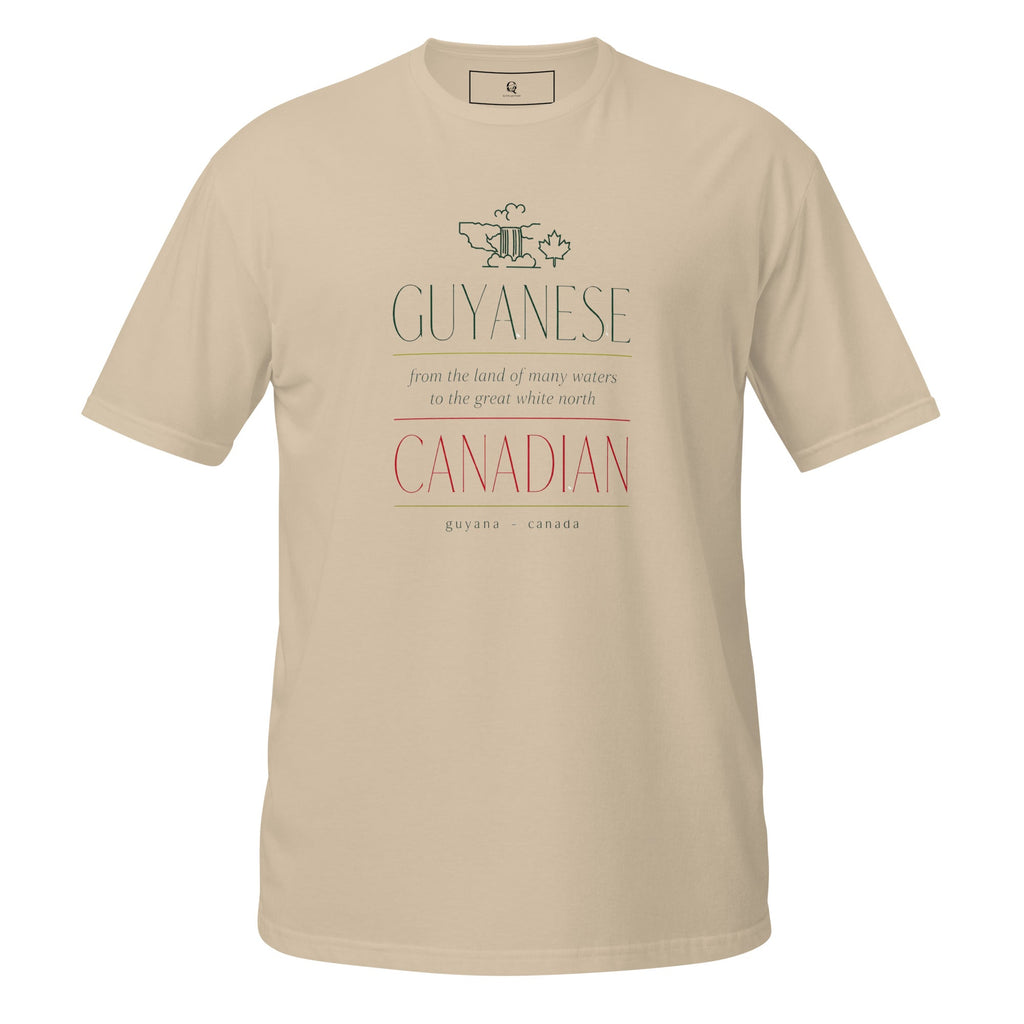 Guyanese Roots × Canadian Story — Men's Heritage Tee | Q Origins | 5 Colours - ShopNQlik