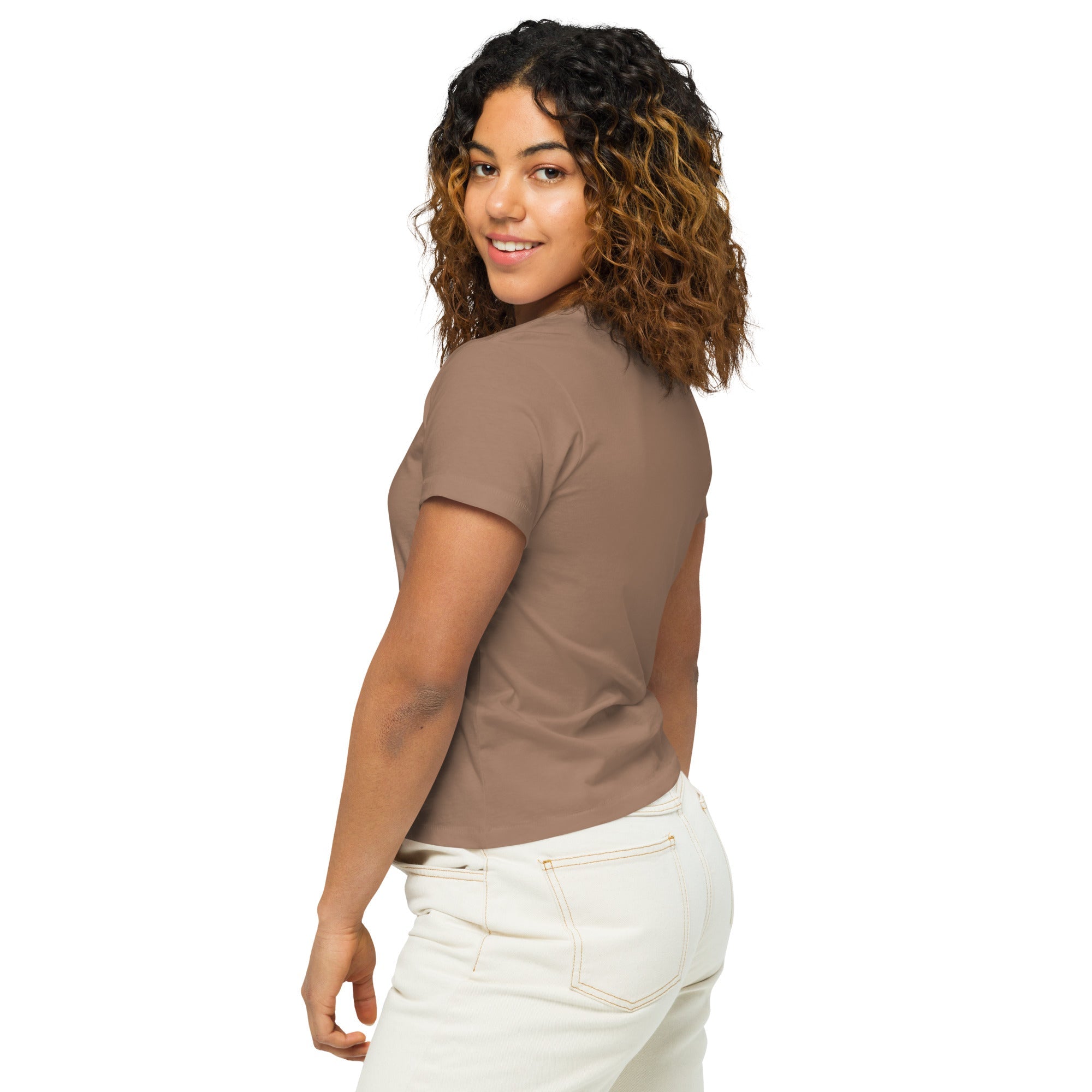 Guyanese Roots × Canadian Story — Women's High-Waisted Tee | Q Origins - ShopNQlik