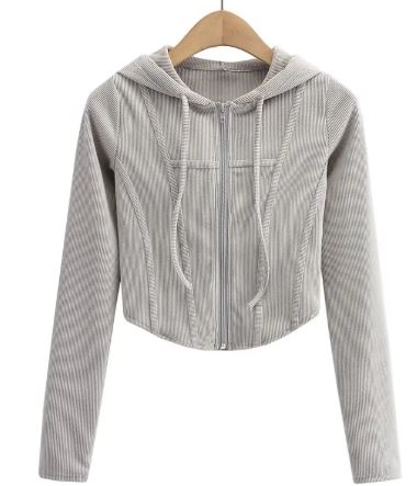 Hooded Cardigan Top Jacket - ShopNQlik