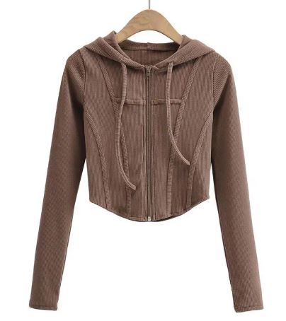 Hooded Cardigan Top Jacket - ShopNQlik
