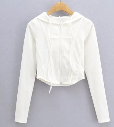 Hooded Cardigan Top Jacket - ShopNQlik