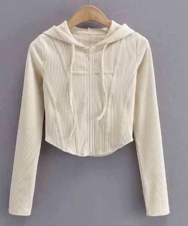 Hooded Cardigan Top Jacket - ShopNQlik