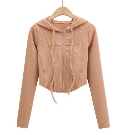 Hooded Cardigan Top Jacket - ShopNQlik
