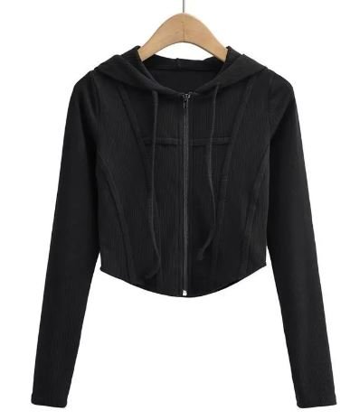 Hooded Cardigan Top Jacket - ShopNQlik