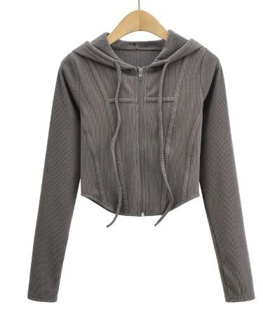Hooded Cardigan Top Jacket - ShopNQlik