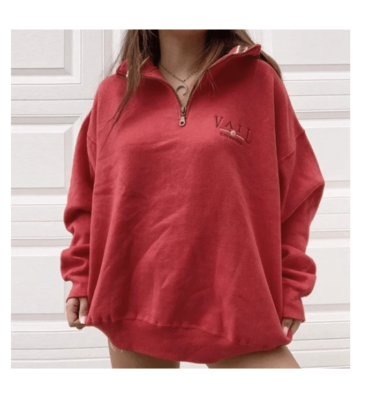 Ladies Casual Loose Stand-Collar Sweatshirt - ShopNQlik