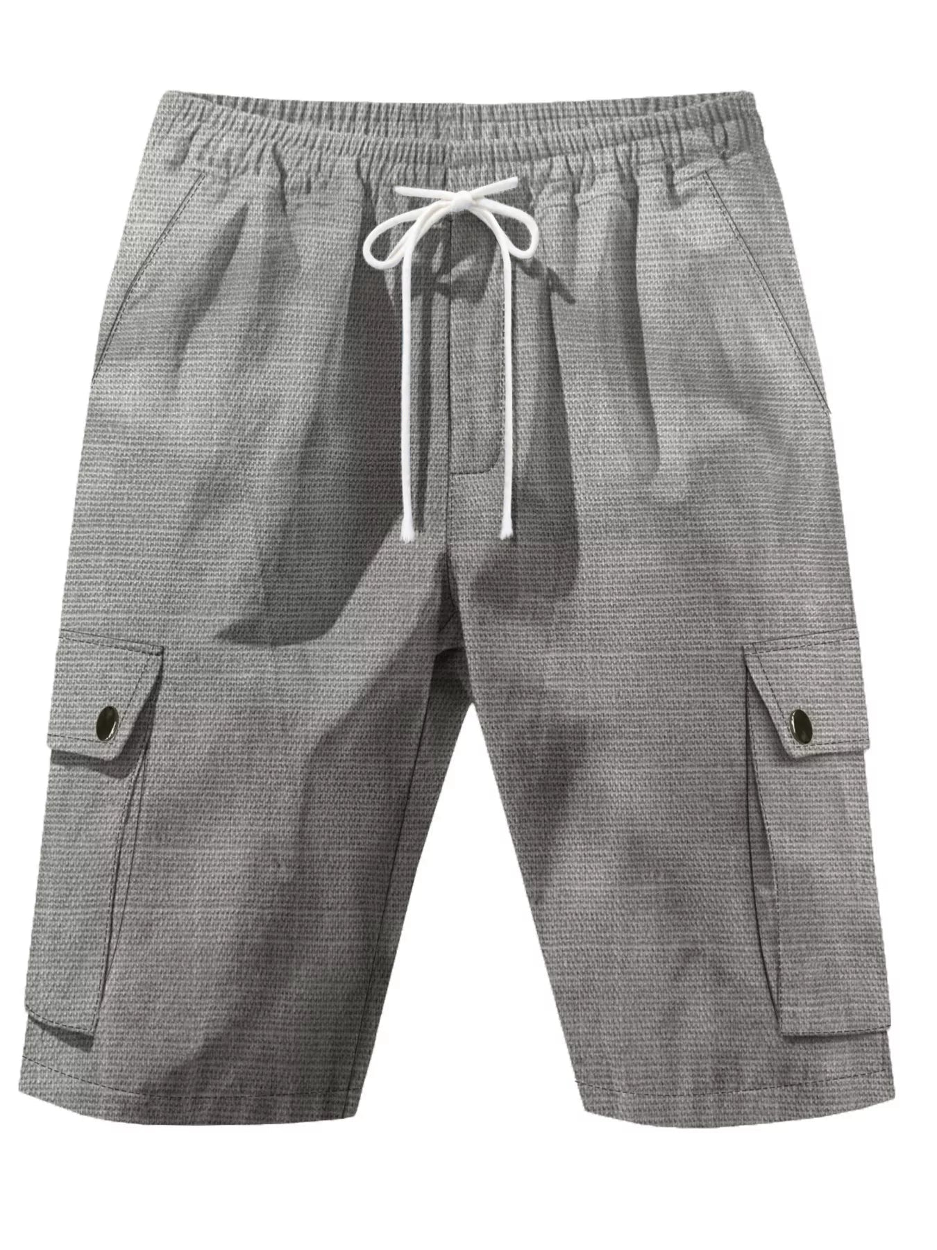 Men's Casual Drawstring Cargo Shorts – Pocketed, S–3XL - ShopNQlik
