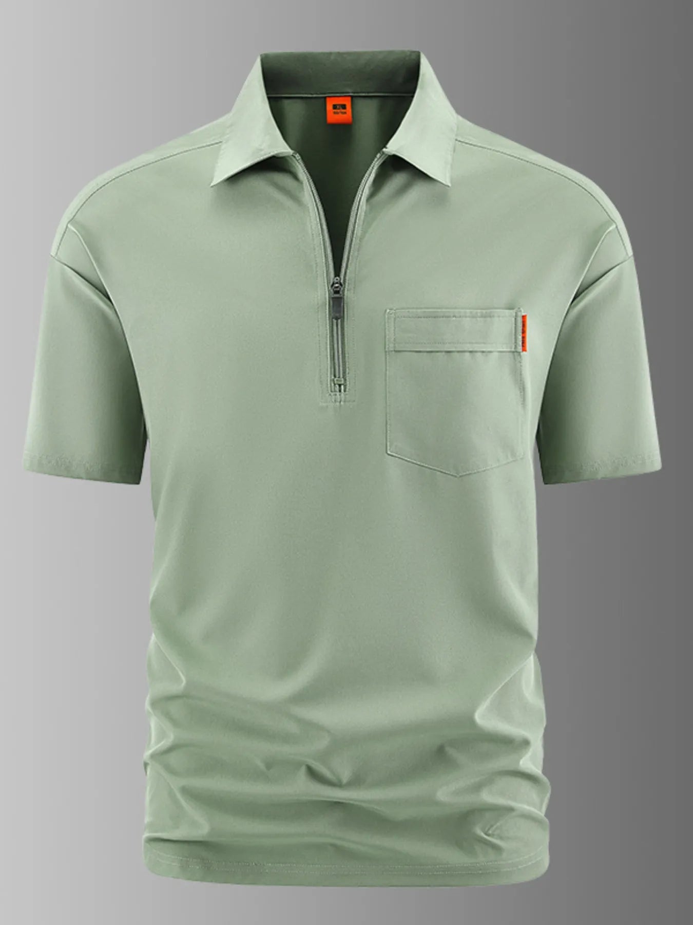Men's Casual Zip Polo with Chest Pocket — Plus Size (M–5XL) - ShopNQlik