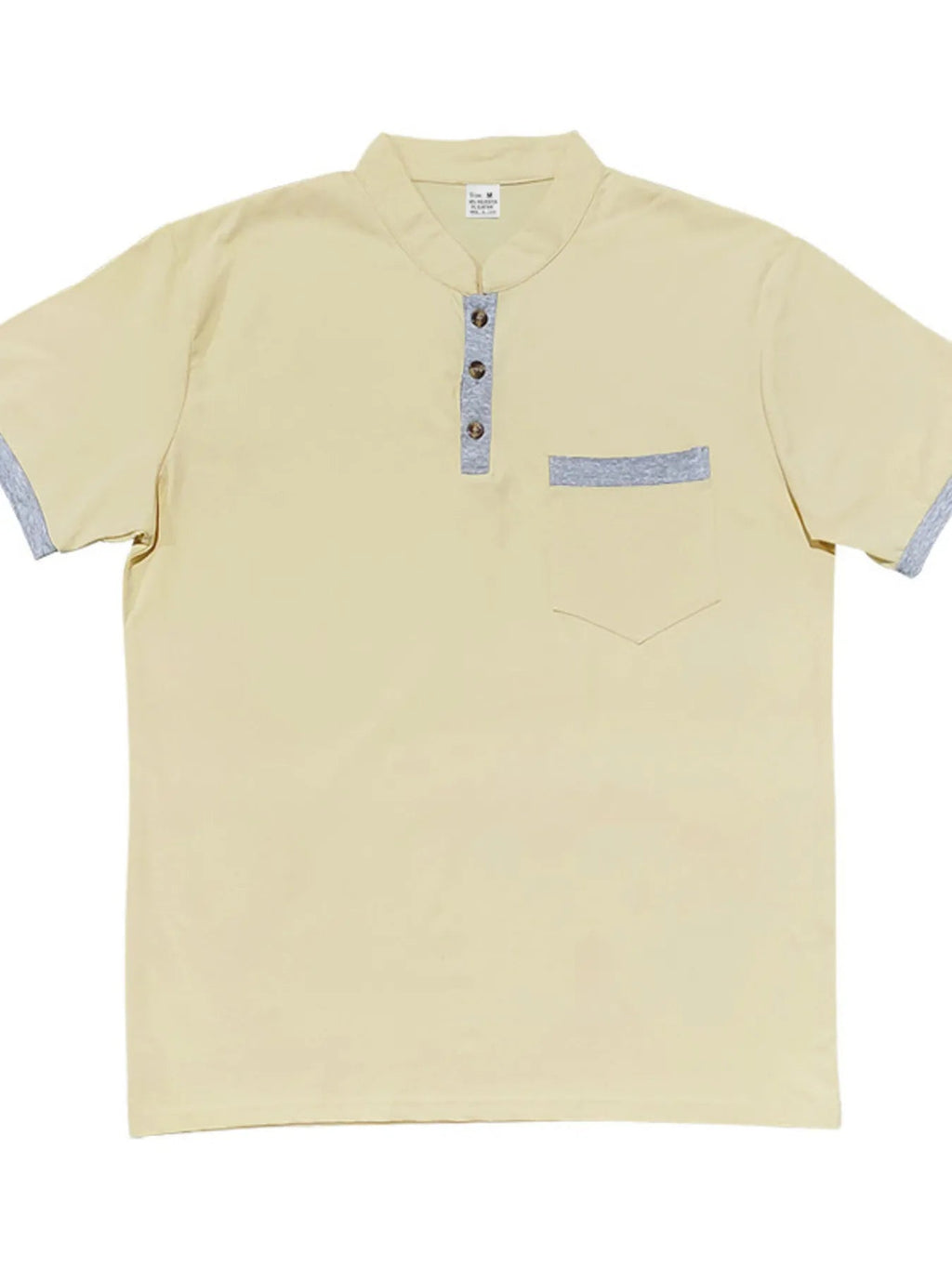 Men's Full Size Button Detail Short Sleeve Top Plus Size - ShopNQlik