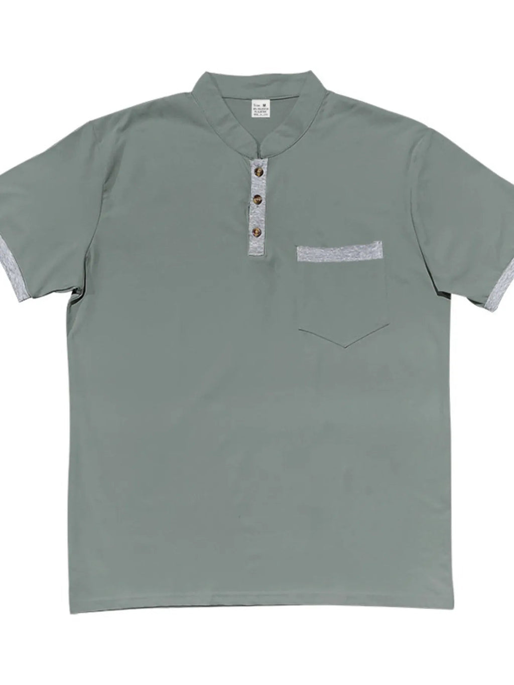 Men's Full Size Button Detail Short Sleeve Top Plus Size - ShopNQlik