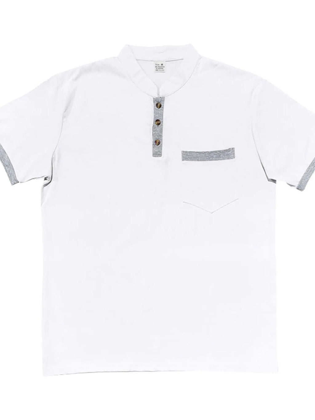 Men's Full Size Button Detail Short Sleeve Top Plus Size - ShopNQlik