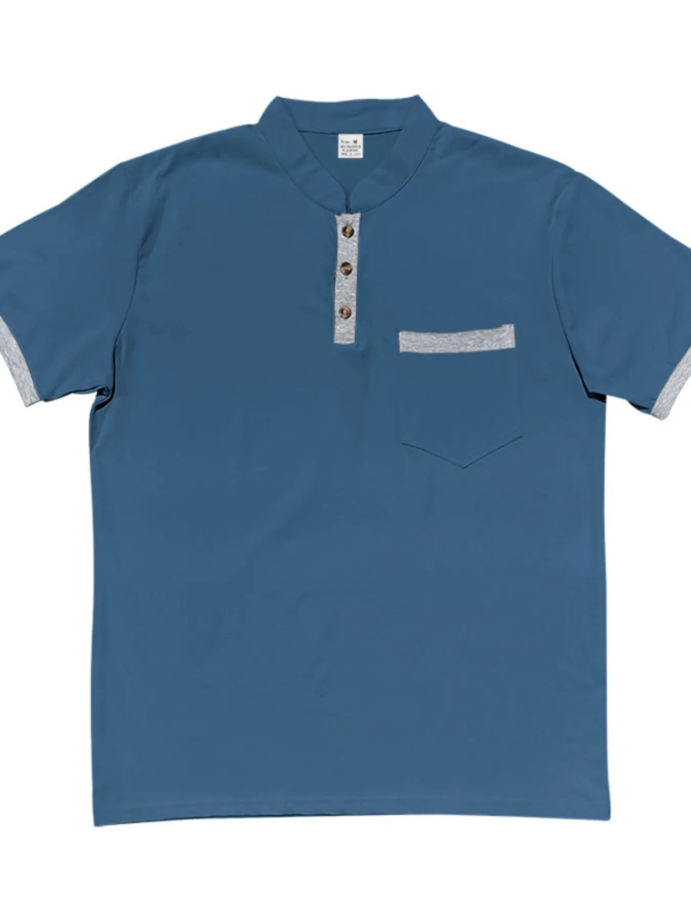 Men's Full Size Button Detail Short Sleeve Top Plus Size - ShopNQlik