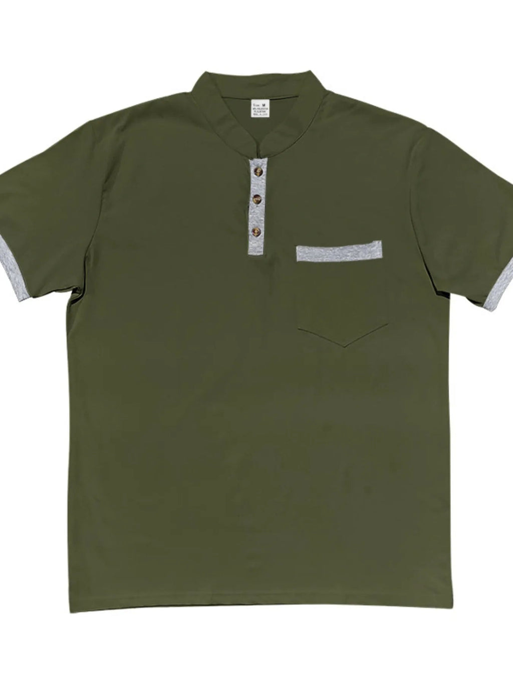 Men's Full Size Button Detail Short Sleeve Top Plus Size - ShopNQlik