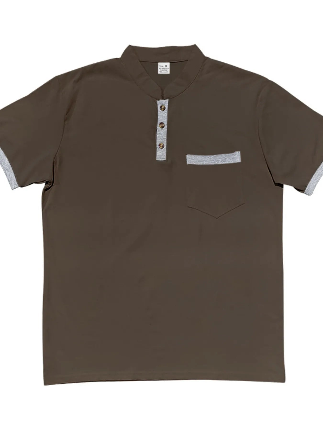 Men's Full Size Button Detail Short Sleeve Top Plus Size - ShopNQlik